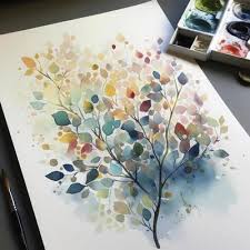 Simple Watercolor Painting Pretty