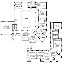 Indoor Pool Courtyard House Plans