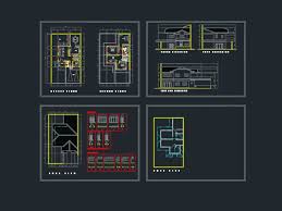 Two Level House In Autocad