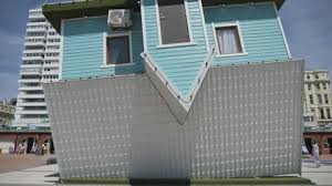Upside Down House Stock Footage