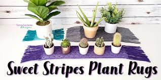 Sweet Stripes Plant Rugs Pattern