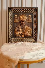 Saint Nicholas Wooden Carved Religious