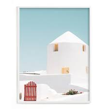 Cycladic House Ii Framed Wall Art By