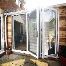 Grey Bifold Doors 3 Panels One Way