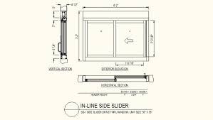 Side Slider Window Detail Plan And