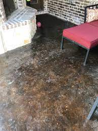 Stained Concrete Porch Always Looks Dirty