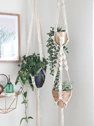 Double Macrame Plant Hanger Hanging