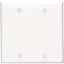 2 Gang Blank Plate Wall Plate