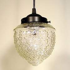 Antique Glass Pendant Lights Acorn