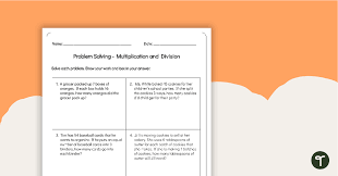 Problem Solving Multiplication And