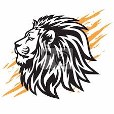 Wild Lion Head Logo Vector Icon Design