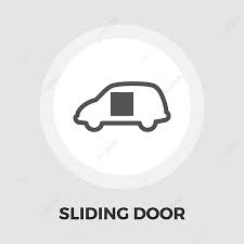 Car Sliding Door Icon Flat Icon Vehicle