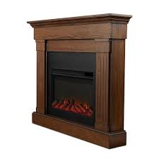 Real Flame Crawford Slim Line Electric Fireplace In Chestnut Oak