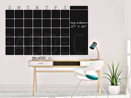 Monthly Chalkboard Calendar Wall Decal