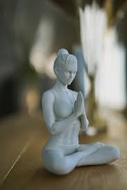 Ceramic Yoga Figure Minimalist