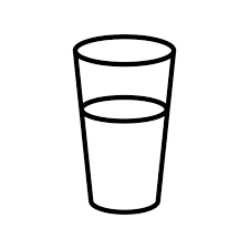 Water In Glass Icon Vector