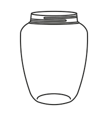 Cute Mason Jar Isolated Icon Stock