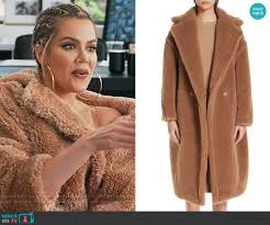 Wornontv Khloe S Beige Fur Coat On
