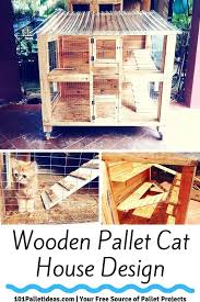 Wooden Pallet Cat House Design Easy