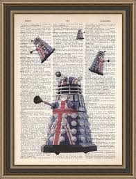 Doctor Who Daleks Union Jacks Printed
