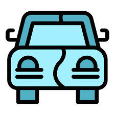 Car New Painting Icon Outline Vector