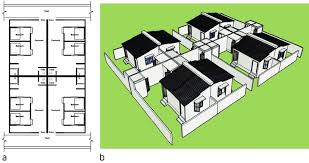 4 Houses Sharing Par On Wall