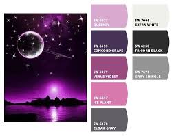 Color Palette Design Purple Paint