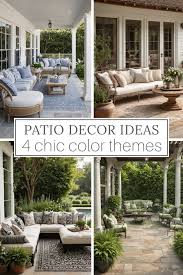Patio Decor Ideas 4 Chic Themes For