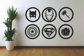 Hero Superhero Vinyl Stickers