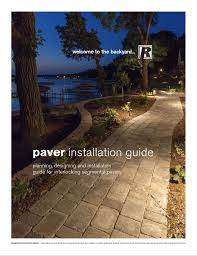 Rcp Paver Install Guide Walkways