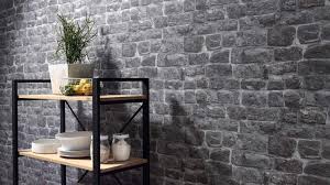 Briana Faux Brick Wallpaper In Grey And
