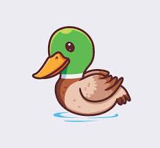 Premium Vector Cute Duck Floating On