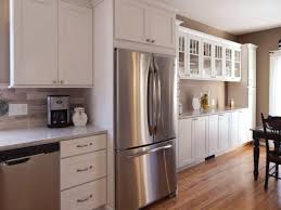 White Shaker Cabinets Mullion Glass