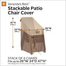 Earth Stackable Patio Chair Cover