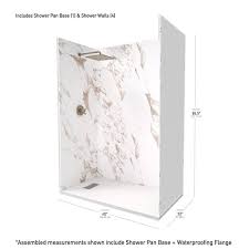 Solid Composite Stone Shower Kit