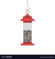 Birds Feeder With Seeds Icon Royalty