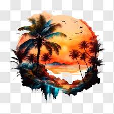 Serene Tropical Landscape With