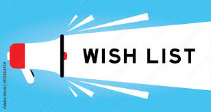 Color Megaphone Icon With Word Wish
