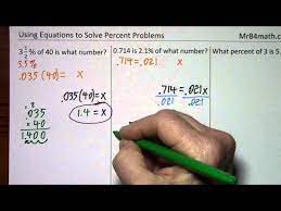 Solve Percent Problems