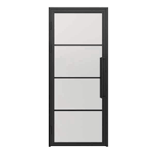 Black Steel Frame Prehung Interior Door