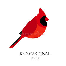 Red Cardinal Vector Icon Stock Vector