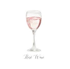 Pink Rose Wine Digital Image Digital