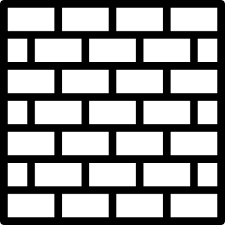 Brick Wall Basic Miscellany Lineal Icon