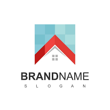 House Logo Design Template Pixel Color