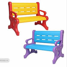 School Kids Plastic Bench And Garden