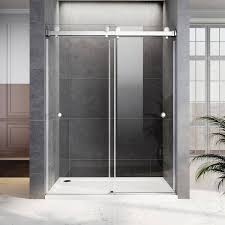 Double Sliding Frameless Shower Door