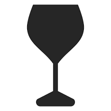 Red Wine Glass Flat Icon Restaurant