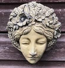Harvest Goddess Green Lady Wall Plaque