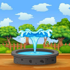 Free Water Fountain Vector Art