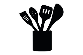 Kitchen Tool Silhouette Graphic By